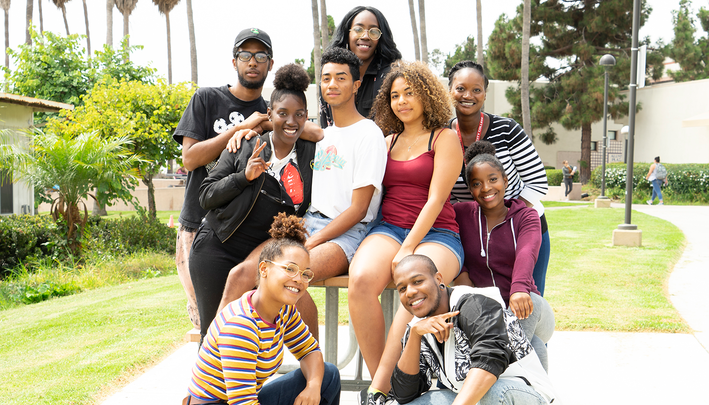 SBCC students on campus.