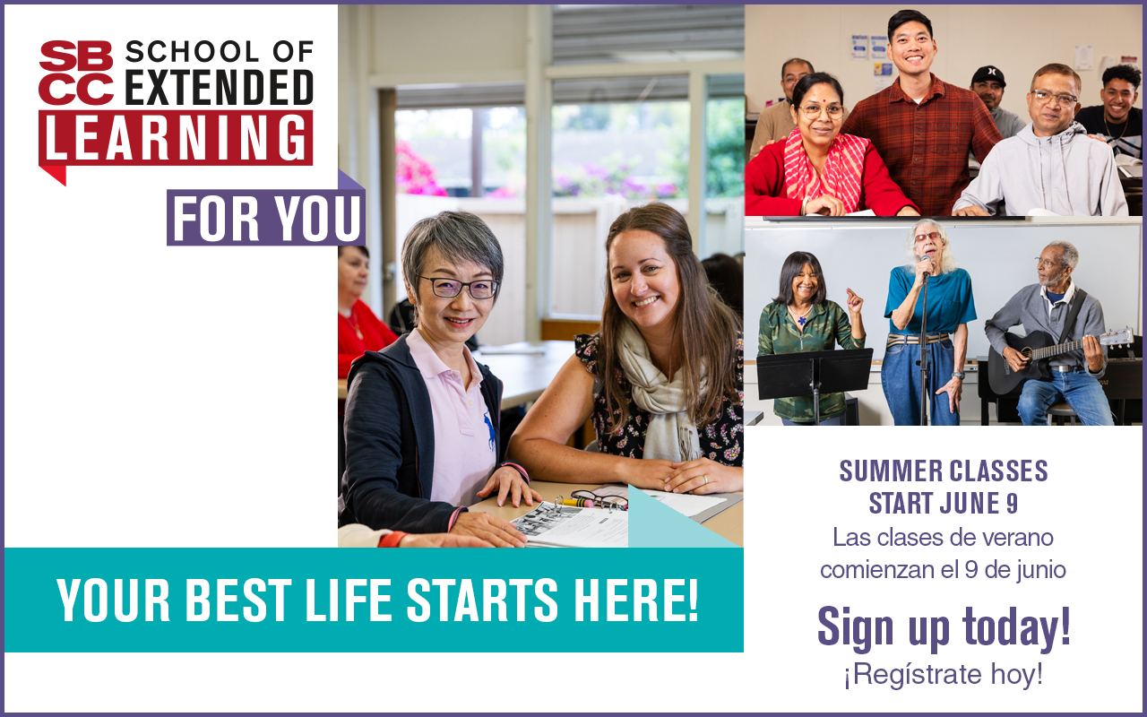 Sign up for School of Extended Learning classes starting April 23