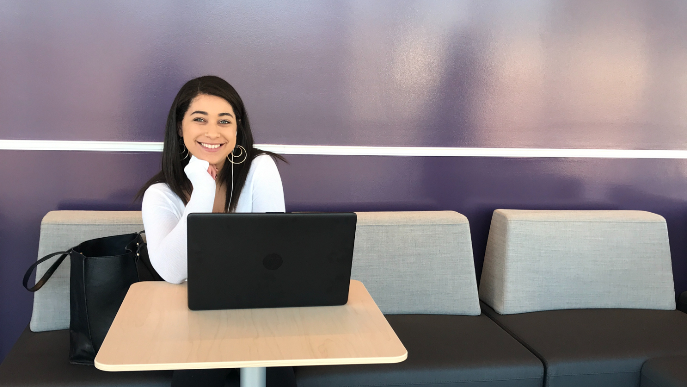 Student studying in WCC
