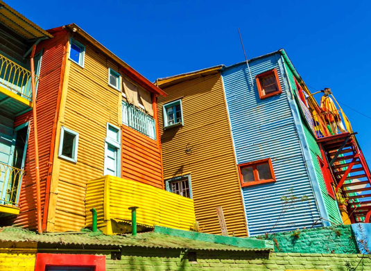 Outdoor buildings in another country