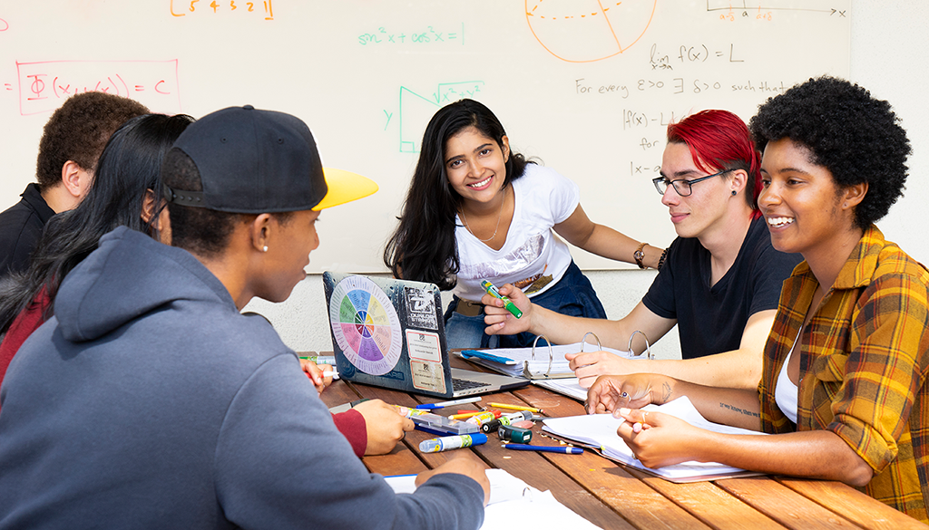 SBCC students studying together