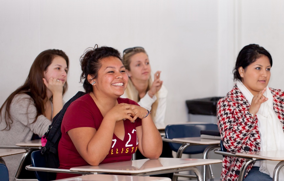 Students in class