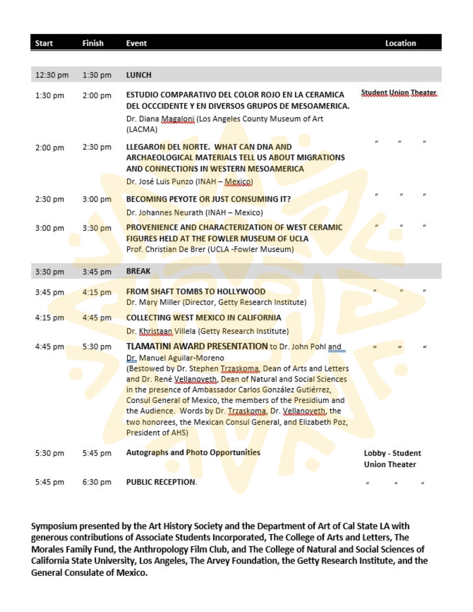 Art History Society: Symposium Poster 2025