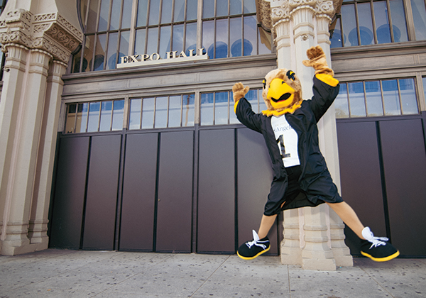 Expo Hall Entrance with Eddie