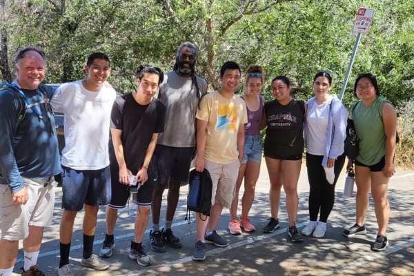 group hiking photo
