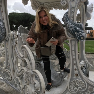 Haley in a Cinderella horse carriage
