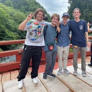 friends on bridge