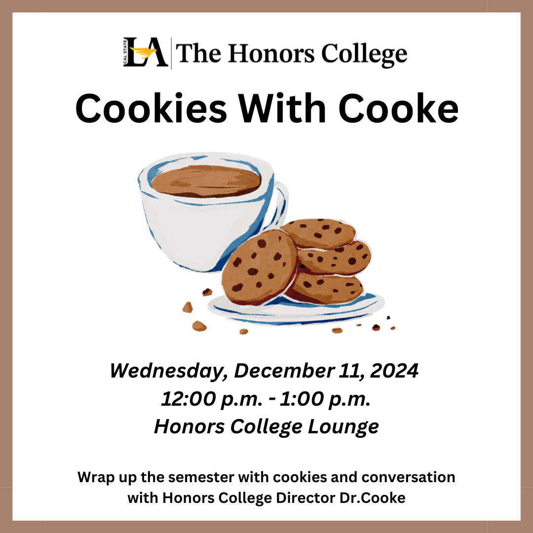 flyer for cookies with Cooke event
