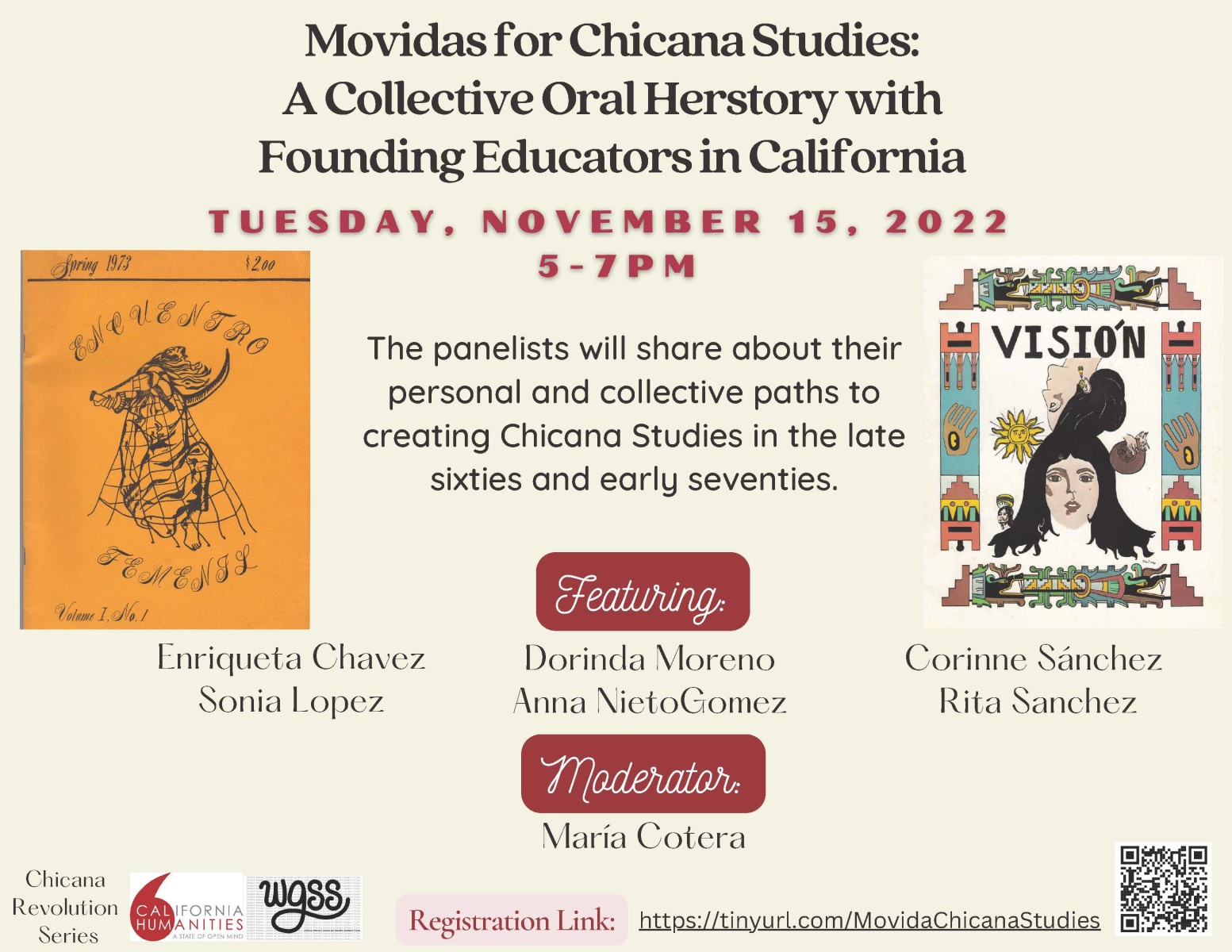 poster with book titles, details and speakers