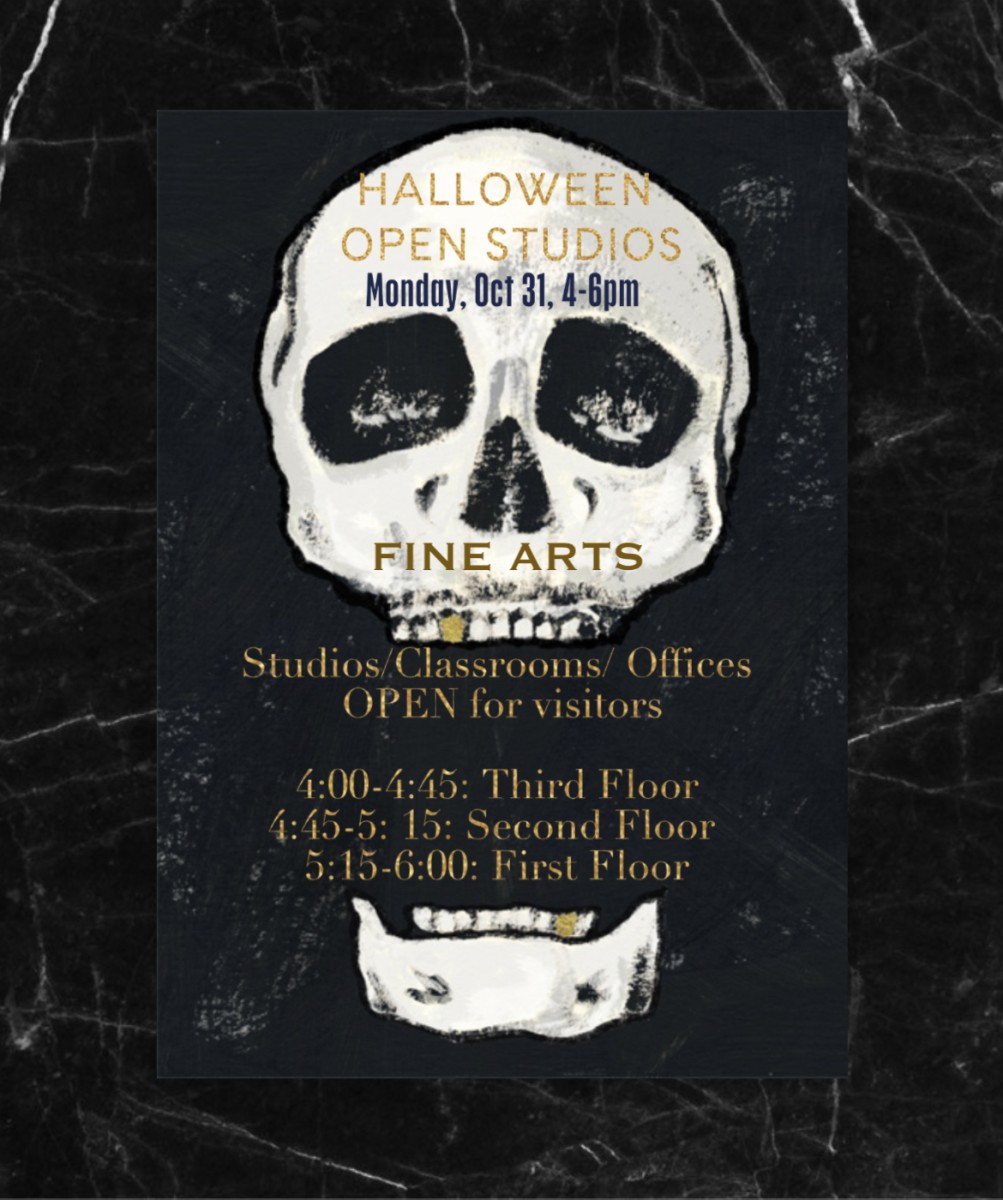 flyer with skull and details